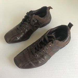 Guess Driving Leather/Suede Oxfords Shoes | Brown | 10